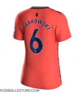 Günstige Everton James Tarkowski #6 Auswärtstrikot Damen 2023-24 Kurzarm
